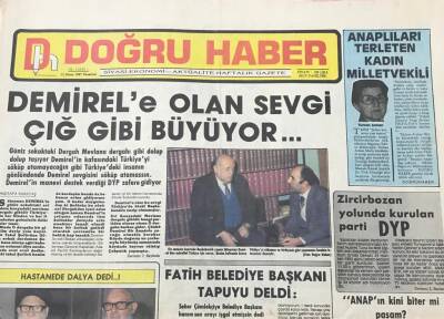 Doğru Haber Gazetesi 13 Nisan 1987- Demirele Olan Sevgi Çığ Gibi Büyüyor GZ36524 - 1