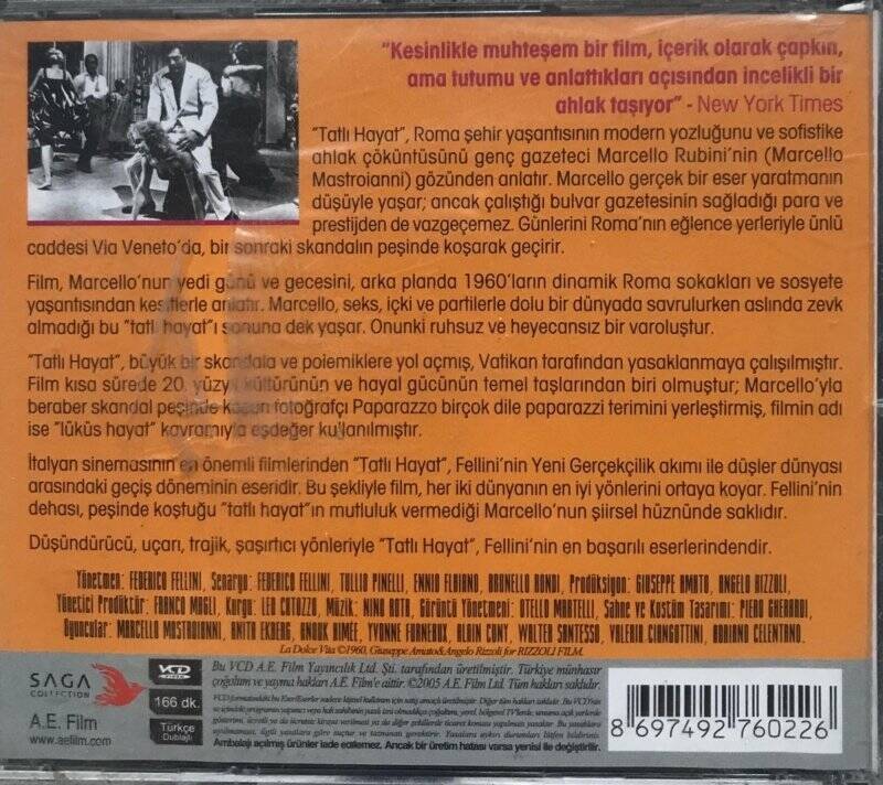 Dolce Vita Tatlı Hayat VCD Film VCD4654 - 2