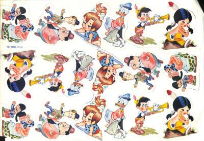 Donald Duck, Bambam Çakıl 18li Sticker KRT13980 - 1