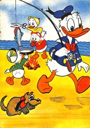Donald Duck Kartpostal (Küçük Boy) KRT22247 - Gökçekoleksiyon