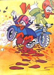 Donald Duck Kartpostal (Küçük Boy) KRT23070 - Gökçekoleksiyon