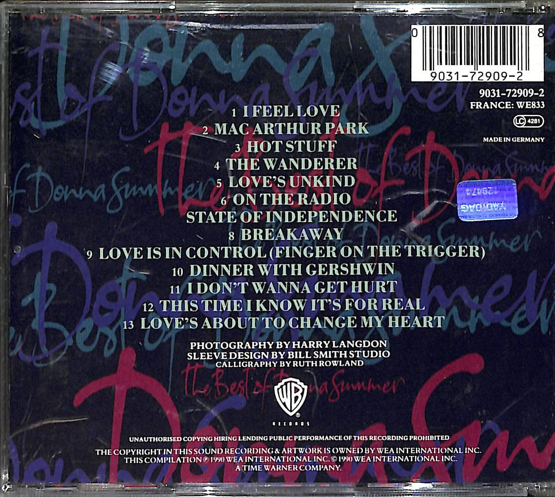 Donna Summer ‎- The Best Of Donna Summer CD (İkinci El) CD4950 - 2