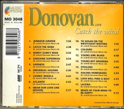 Donovan - Catch The Wind Live CD (İkinci El) CD4548 - 2
