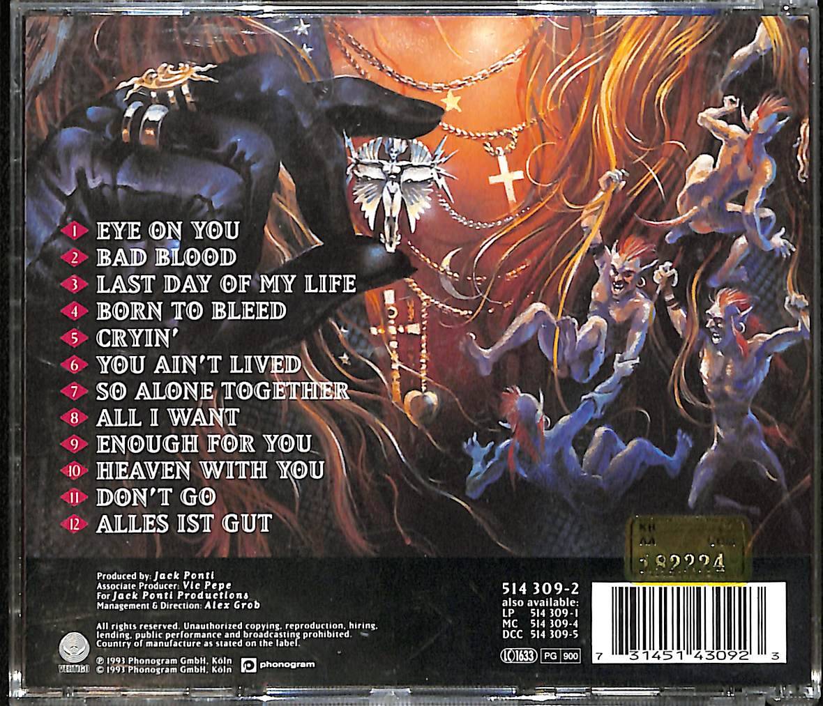 Doro - Angels Never Die CD (İkinci El) CD4300 - 2