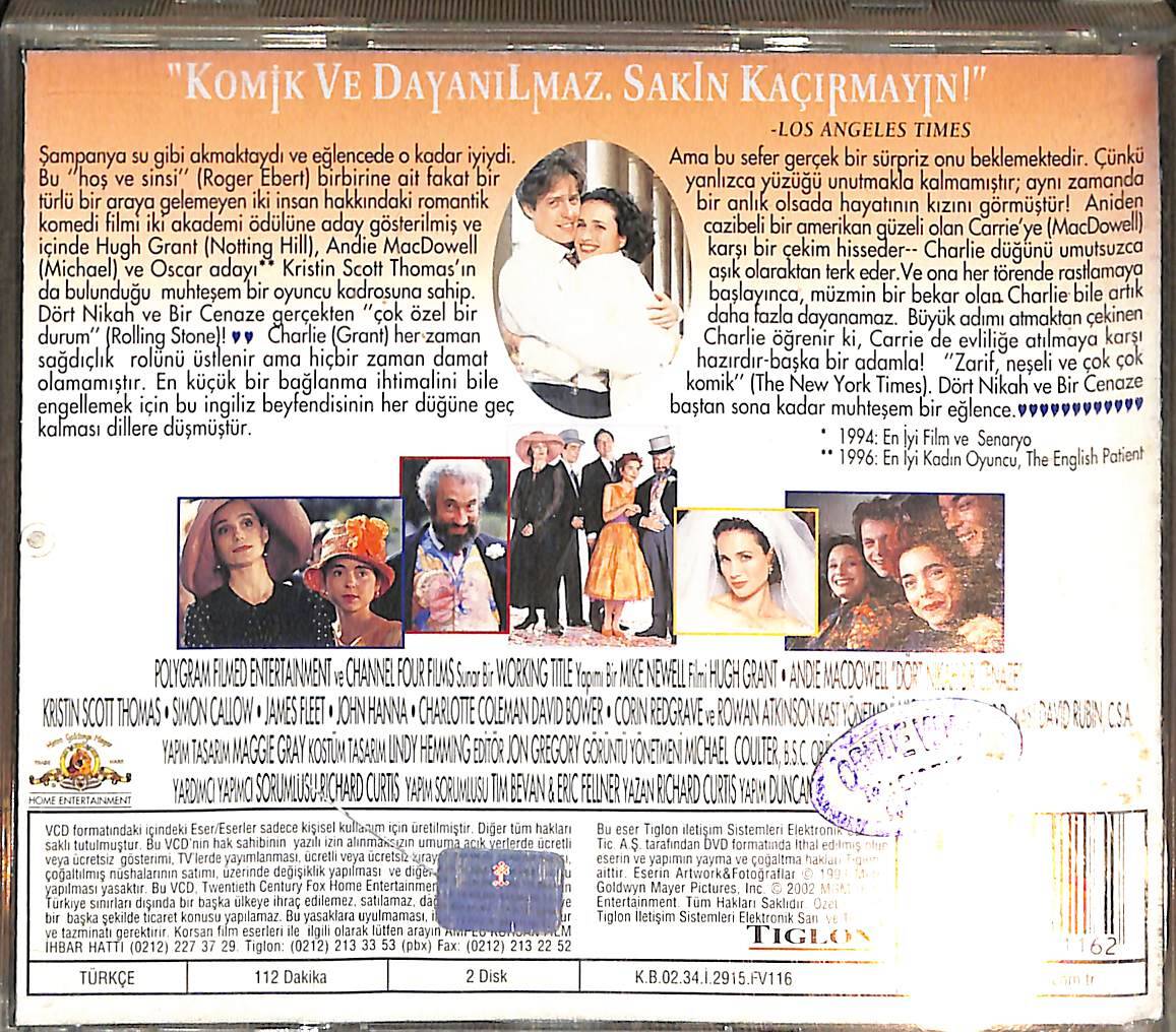 Dört Nikah Bir Cenaze VCD Film (İkinci El) VCD25817 - 2