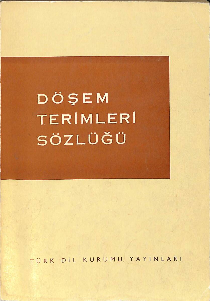 Döşem Terimleri Sözlüğü NDR92318 - 1