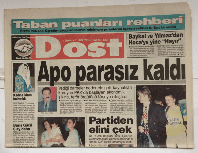 Dost Gazetesi 12 Haziran 1996 - Hafız Esad Öldürülecekti GZ7650 - 1