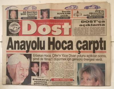 Dost Gazetesi 29 Mayıs 1996 - 400 Milyar Liralık Sus Payı GZ7228 - 1