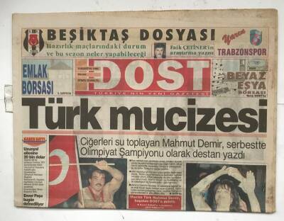 Dost Gazetesi 4 Ağustos 1996 - Türk Mucizesi GZ7984 - 1