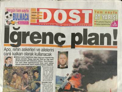 Dost Gazetesi 8 Eylül 1996 - Yasemin Koşal Hayata Döndü - Sibel Can , Yağmura Rağmen Konseri Kesmedi GZ123168 - 1