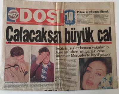 Dost Gazetesi 9 Mayıs 1997 - Türkan Şoray Aşık Olmaktan Çok Korkuyorum Aşk Hep Bana Acı Verdi Diyor GZ26206 - 1
