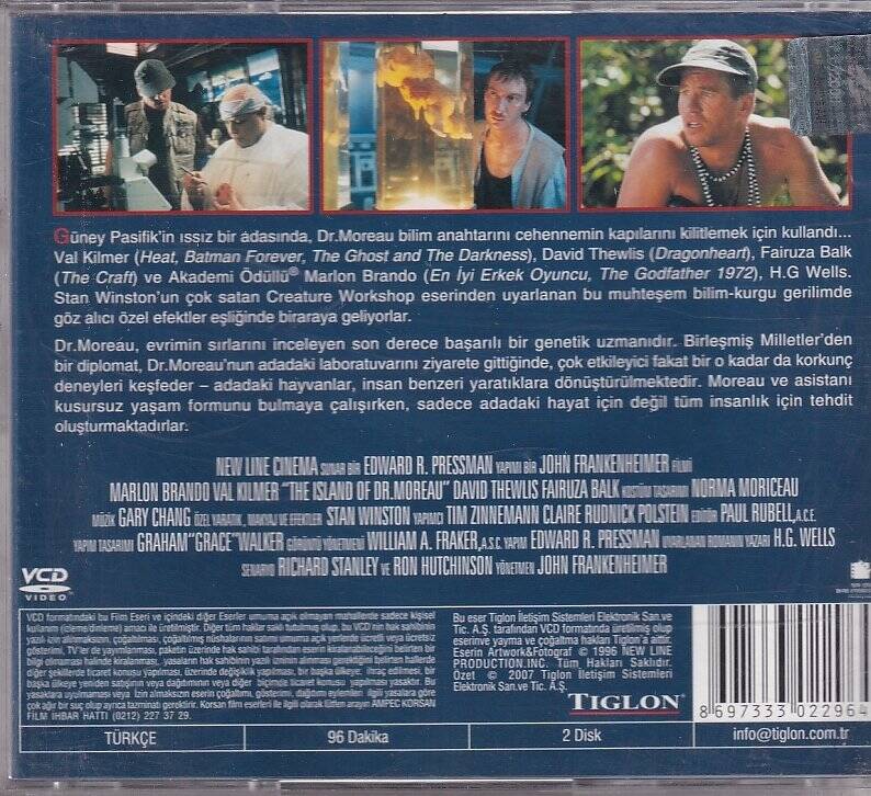 Dr Moreau`nun Adası VCD Film VCD7266 - 2