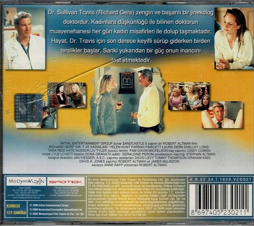 Dr. T. ve Kadınları - Richard Gere VCD Film VCD9845 - 2