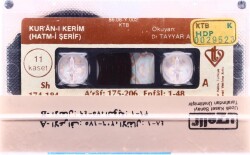 Dr. Tayyar Altıkulaç - Kur`an-ı Kerim (Hatm-i Şerif) 11.Kaset KST13397 - 2