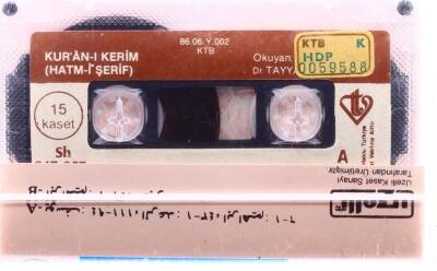 Dr. Tayyar Altıkulaç - Kur`an-ı Kerim (Hatm-i Şerif) 15.Kaset Kaset KST13392 - 2