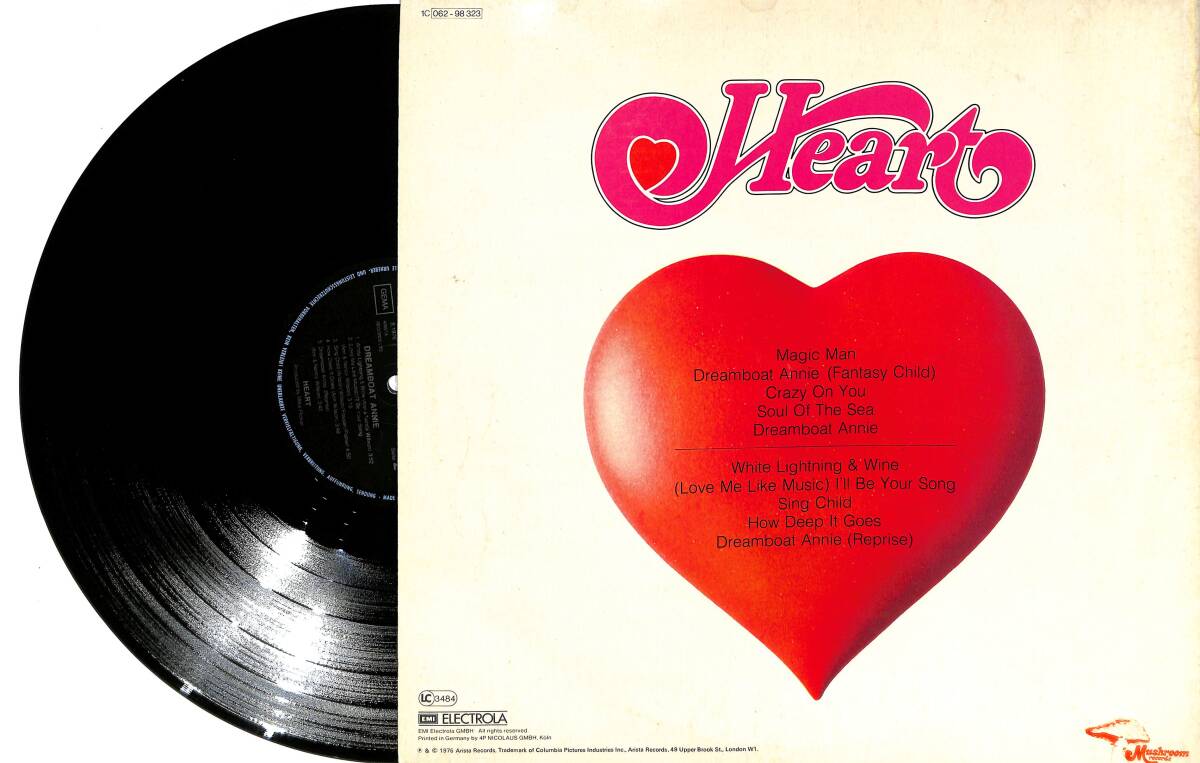 Dreamboat Annie - Heart (İngiltere Baskı) LP PLAK (10/8.5) PLK25944 - 2