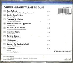 Drifter - Reality Turns To Dust CD (İkinci El) CD4235 - 2