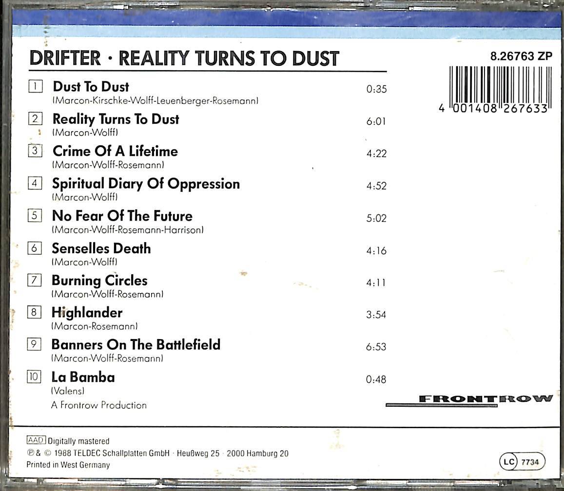Drifter - Reality Turns To Dust CD (İkinci El) CD4235 - 2