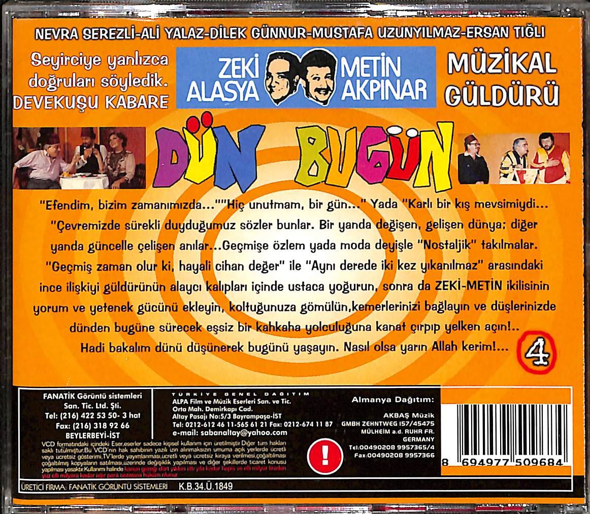 Dün Bugün (1990) 4. Bölüm Orijinal VCD Film VCD29006 - 2
