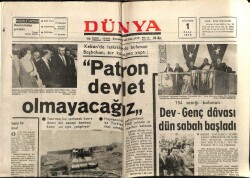 Dünya Gazetesi 1 Ağustos 1972 - Dev-Genç Davası Dün Sabah Başladı GZ68124 - 1