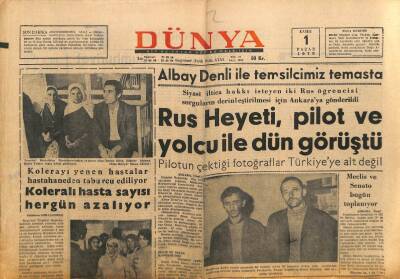 Dünya Gazetesi 1 Kasım 1970 - Talat Orhon Dün İstifa Etti GZ75035 - 1