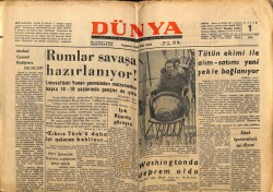 Dünya Gazetesi 1 Mayıs 1965 - Rumlar Savaşa Hazırlanıyor GZ59890 - 1