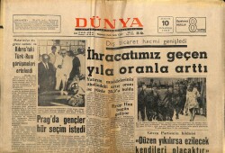 Dünya Gazetesi 10 Ağustos 1968 - Kıbrıstaki Türk Rum Görüşmeleri Ertelendi GZ68212 - 2