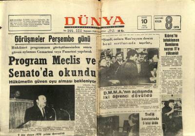 Dünya Gazetesi 10 Mart 1970 - Kadro Yetersizliğinden Yargıtay Güçlük Çekiyor GZ68078 - 1