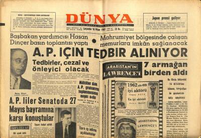 Dünya Gazetesi 10 Nisan 1963 - De Gaulle, Nato Nükleer Gücüne Girmeye Yanaşıyor GZ68013 - 1