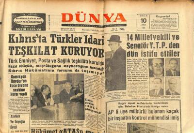 Dünya Gazetesi 10 Ocak 1964 - Halide Edip Adıvar Vefat Etti GZ82176 - 1