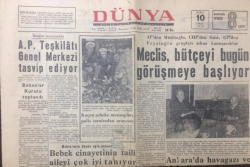 Dünya Gazetesi 10 Şubat 1970 - Meclis Bütçeyi Bugün Görüşmeye Başlıyor - GZ12928 - 2