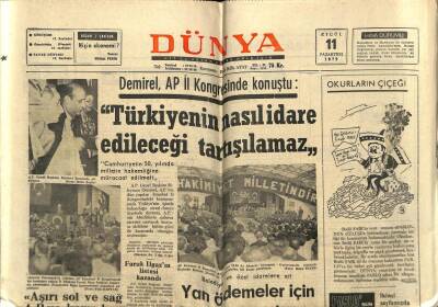 Dünya Gazetesi 11 Eylül 1972 - İnsan Öldüren Sihirli Düdük İcat Edildi GZ59671 - 1