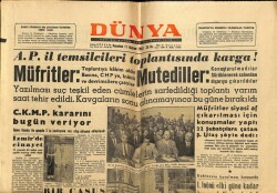Dünya Gazetesi 11 Haziran 1962 - Güreşçiler Amerikaya Gitmemeye Kararlı GZ68268 - 2