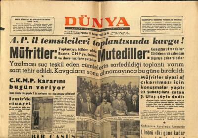 Dünya Gazetesi 11 Haziran 1962 - Güreşçiler Amerikaya Gitmemeye Kararlı GZ68268 - 2