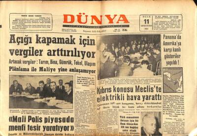 Dünya Gazetesi 11 Ocak 1964 - İnönü Eski Koalisyon Ortaklarını Suçladı GZ82236 - 1
