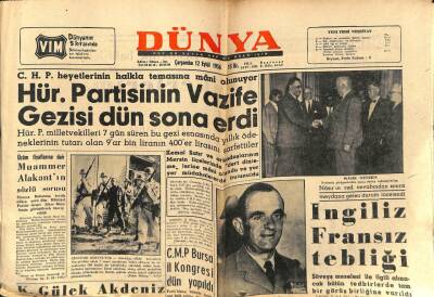 Dünya Gazetesi 12 Eylül 1956 - 7 Eylül Hadiselerinin Duruşmaları GZ59916 - 2