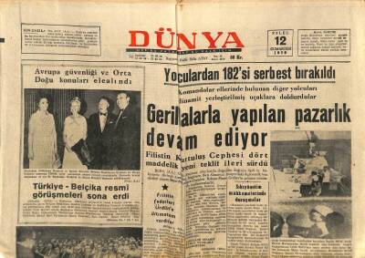 Dünya Gazetesi 12 Eylül 1970 - Endonezya Devlet Başkanı Türkiyede GZ87518 - 1