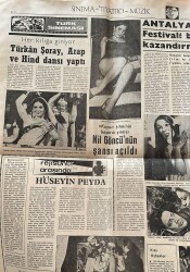 Dünya Gazetesi 12 Haziran 1969 - Ankara'da Solcu Öğrenciler Polislerle Çatıştılar - Türkan Şoray Arap Ve Hint Dansı Yaptı GZ152303 - 2