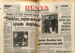 Dünya Gazetesi 12 Nisan 1972 - Süleyman Demirel,Türkiye Rejim Arayışı İçinde Değildir GZ61126 - 1