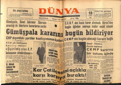 Dünya Gazetesi 13 Aralık 1963 - Maksim Gazinosunda Hesap Meselesinden Müşteriler Dövüldü GZ80753 - 1