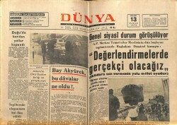 Dünya Gazetesi 13 Aralık 1970 - İngilterede Olağanüstü Hal İlan Edildi GZ68139 - 2