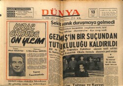 Dünya Gazetesi 13 Nisan 1971 - Pakistan Ve Hindistan Arasında Gerginlik Arttı GZ61003 - 1