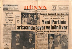 Dünya Gazetesi 14 Aralık 1970 - Yeni Partinin Arkasında Bayar Ve İnönü Var GZ103819 - 1