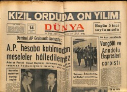 Dünya Gazetesi 14 Nisan 1971 - Öğrenci Yurtları Polis Tarafından Arandı, Doğu Pakistanda Hükümet Kuruldu GZ61002 - 1