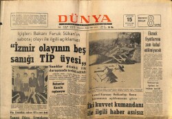 Dünya Gazetesi 15 Ağustos 1968 - Ekmek Fiyatlarına Zam Kabul Edilmeyecek GZ68218 - 2