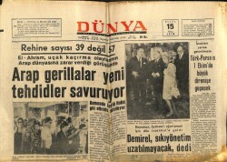 Dünya Gazetesi 15 Eylül 1970 - Bakırköy Emniyet Amirini Emrindeki Polis Öldürdü GZ68339 - 1