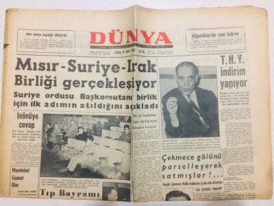 Dünya Gazetesi 15 Mart 1963 - Namık Argüç Tahliye Edildi... Çekmece Gölünü Satmışlar GZ71004 - 1