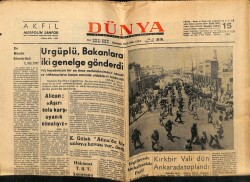 Dünya Gazetesi 15 Mayıs 1965 - Kızıl Çin Bir Atom Bombası Daha Patlattı GZ59886 - 2