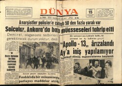 Dünya Gazetesi 15 Nisan 1970 - Reşit Akif Atasoy,Türkiye İran Petrol Boru Hattı GZ66212 - 2