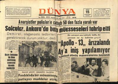 Dünya Gazetesi 15 Nisan 1970 - Reşit Akif Atasoy,Türkiye İran Petrol Boru Hattı GZ66212 - 2